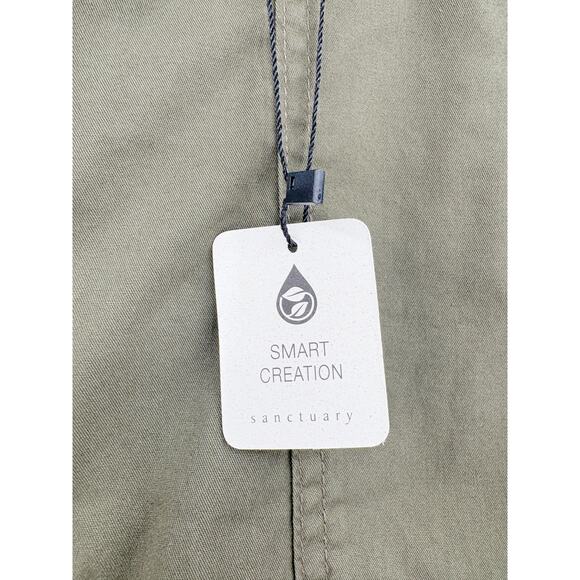 SANCTUARY Pants Size 33 NEW Reissue Cargo Pant Army Green Pockets - Picture 3 of 7